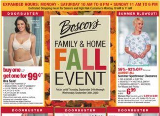 Boscov’s Weekly Ad Sep 24 – Sep 30, 2020