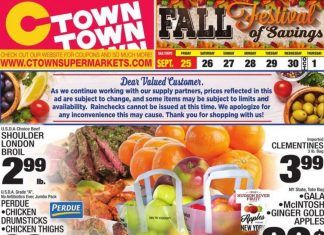 C-Town Weekly Ad Sep 25 – Oct 1, 2020