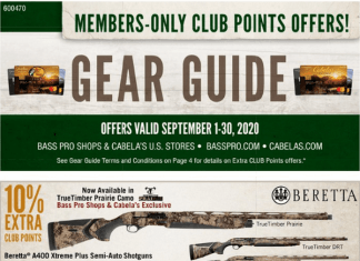 Cabela’s Monthly Gear Guide Sep 01 – Sep 30, 2020
