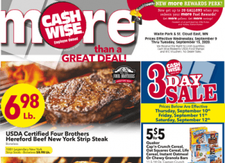 Cash Wise Weekly Ad Sep 09 – Sep 15, 2020