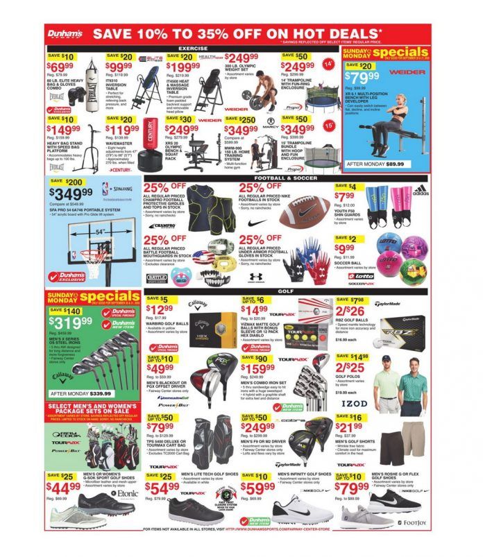 Dunham's Sports Weekly Ad Sep 19 Sep 24, 2020