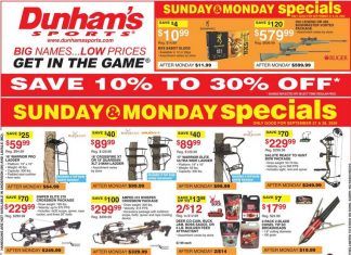 Dunham’s Sports Weekly Ad Sep 26 – Oct 01, 2020