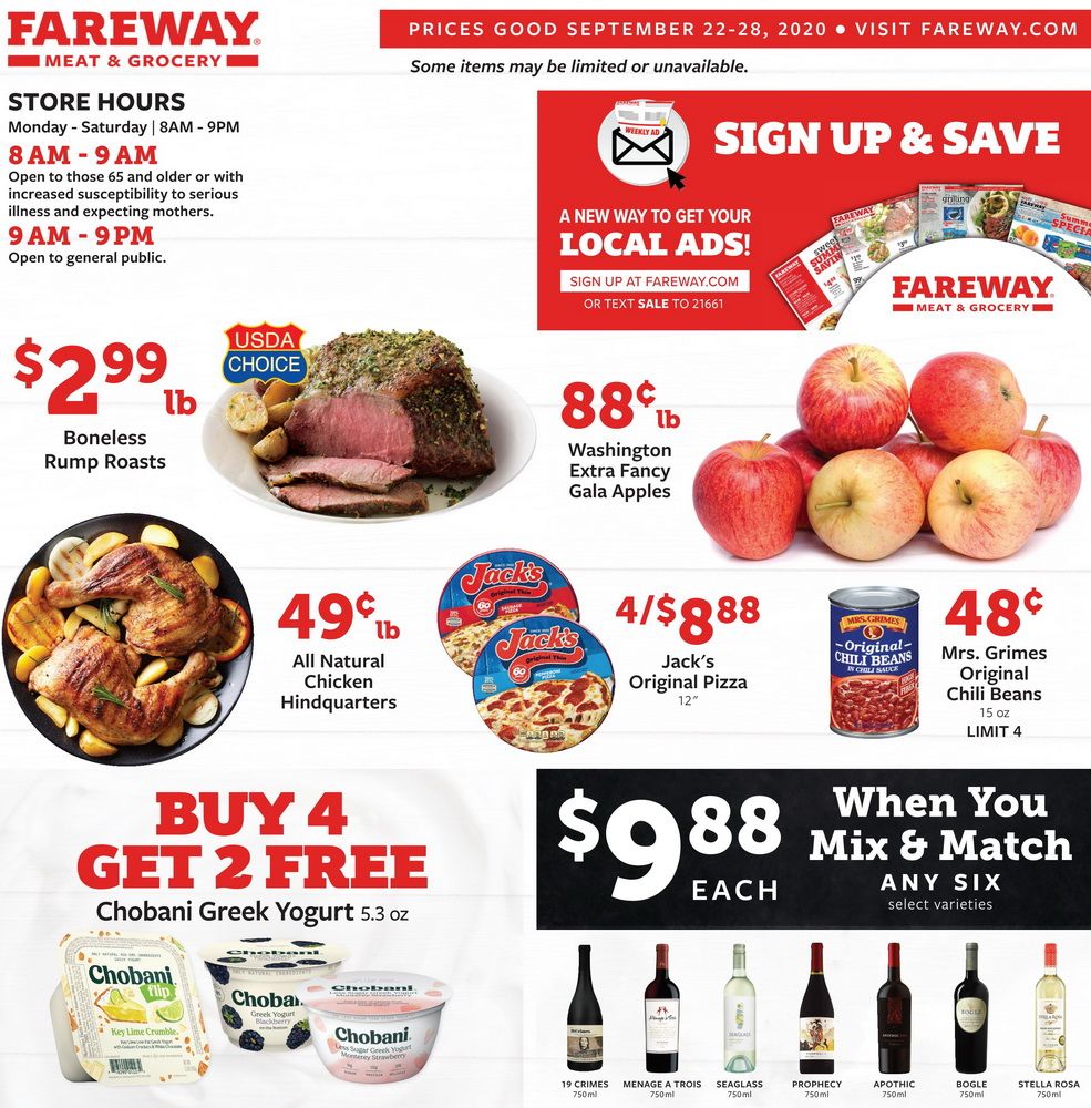 Fareway Weekly Ad Sep 22 Sep 28, 2020