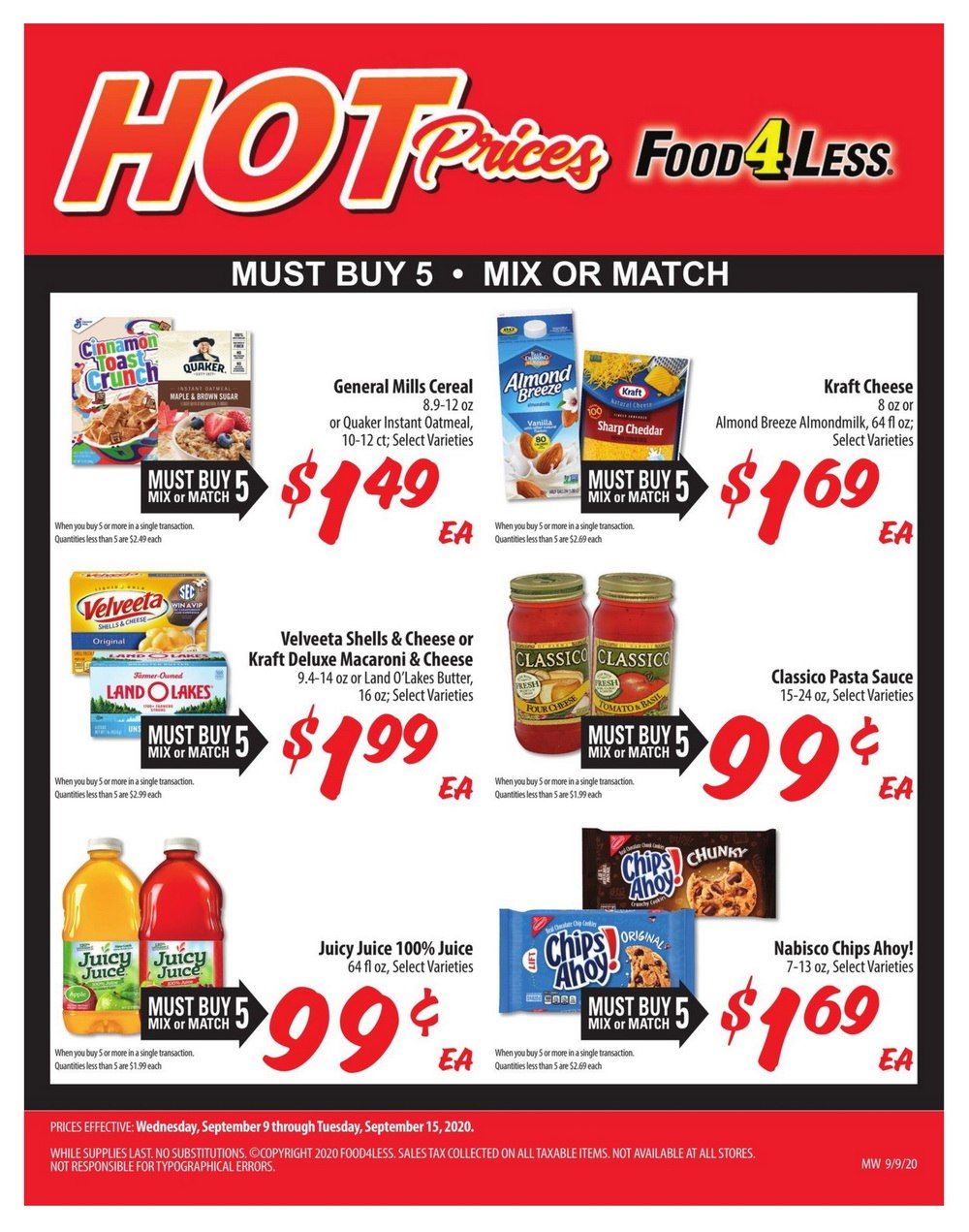 Food 4 Less Weekly Ad Sep 09 Sep 15, 2020