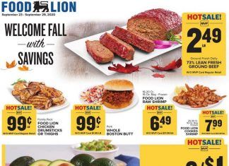 Food Lion Weekly Ad Sep 23 – Sep 29, 2020