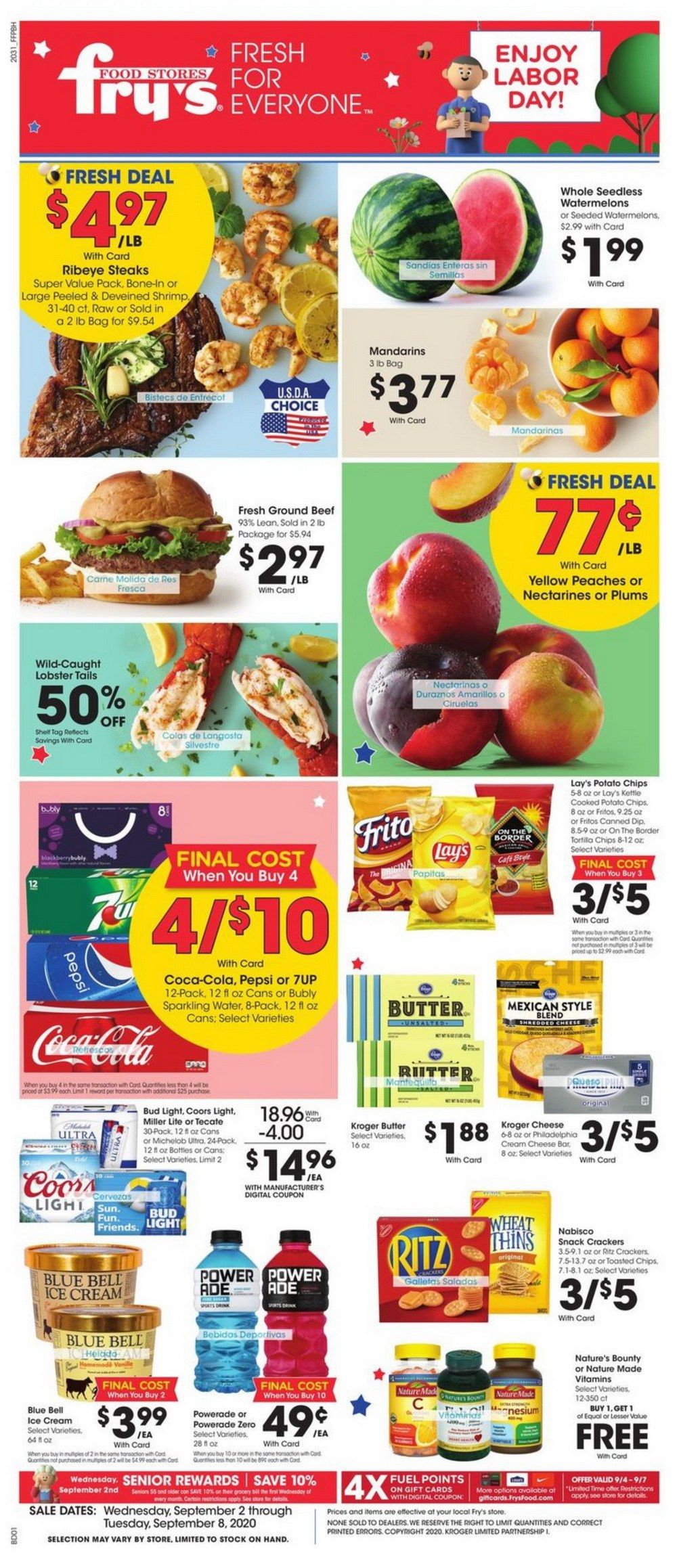 Fry's Food Weekly Ad Sep 02 Sep 08, 2020