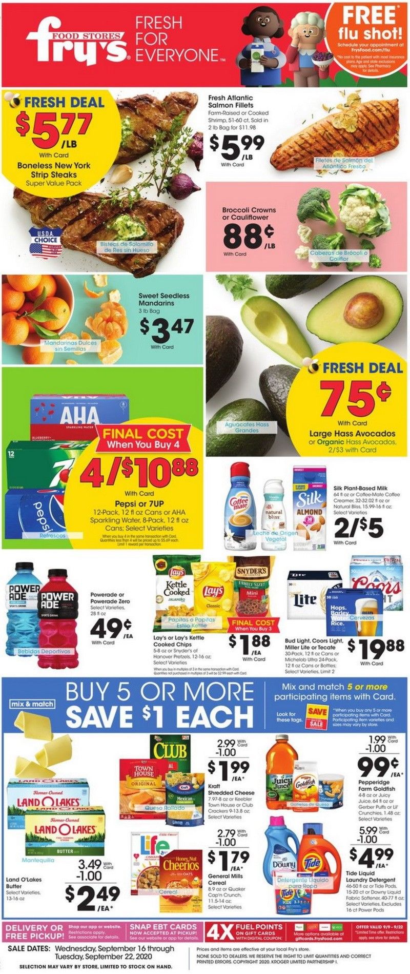 Fry's Food Weekly Ad Sep 16 Sep 22, 2020