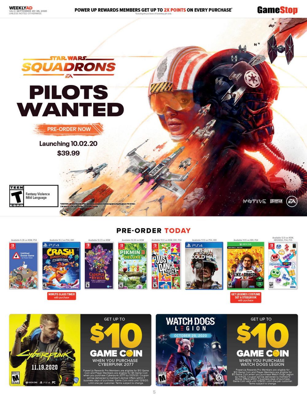 GameStop Weekly Ad Sep 20 Sep 26, 2020