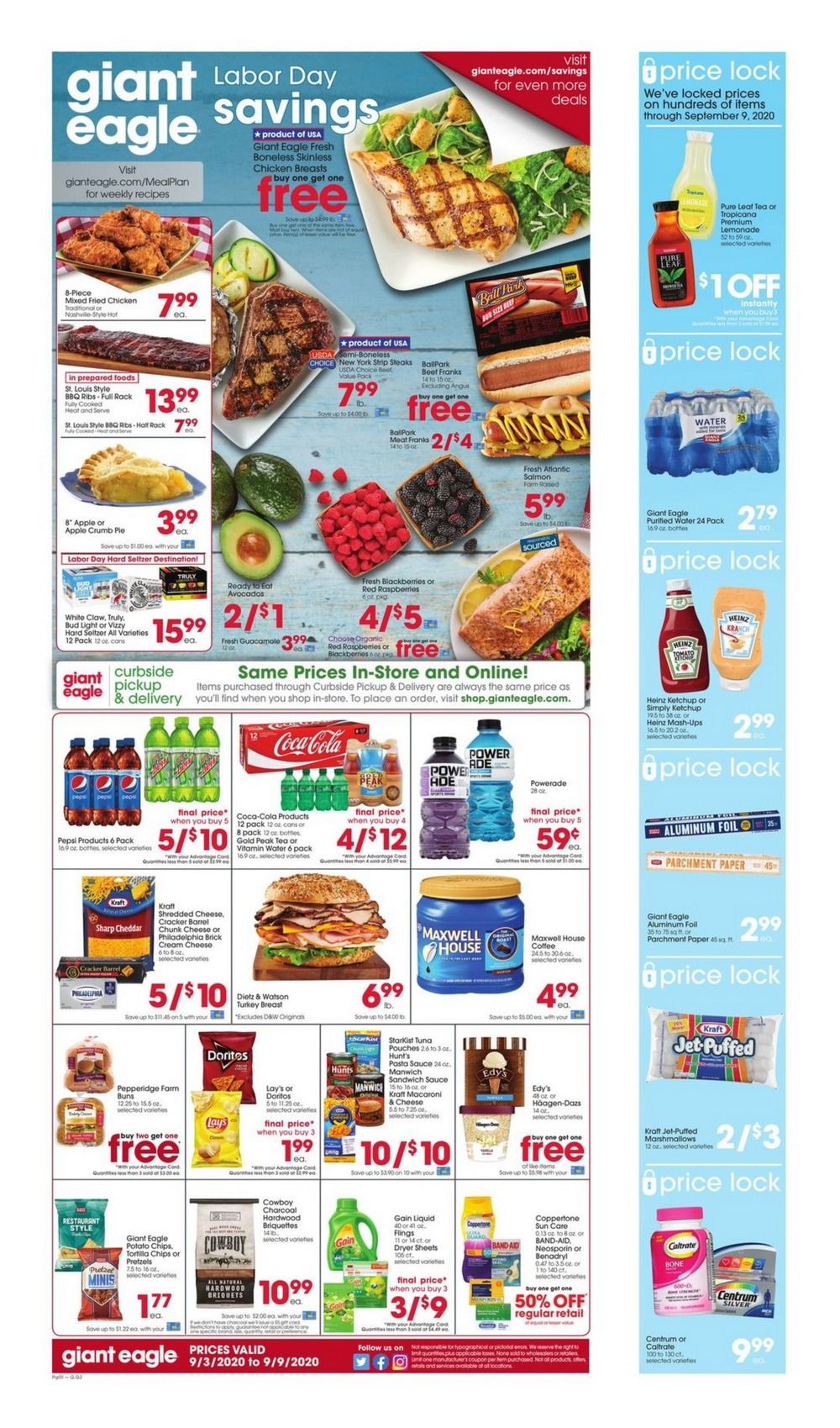 Giant Eagle Weekly Ad Sep 03 Sep 09, 2020