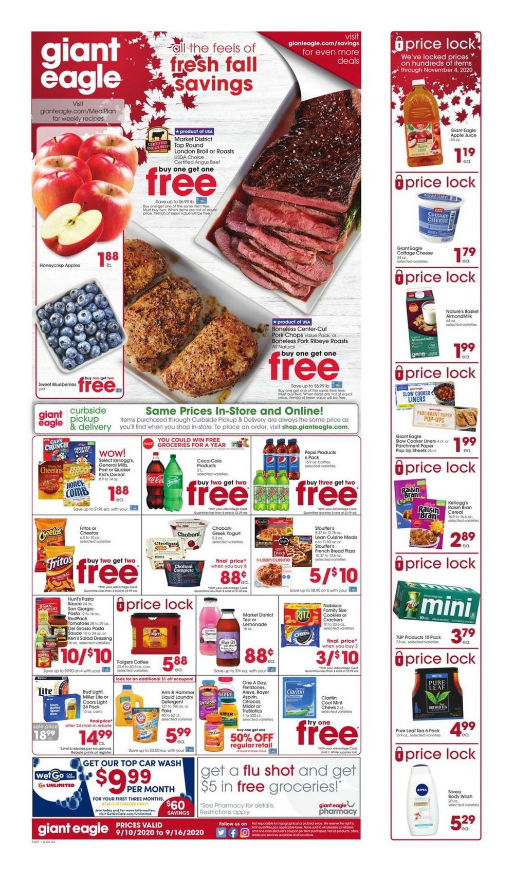 Giant Eagle Weekly Ad Sep 10 Sep 16, 2020