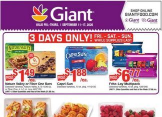 Giant Food Weekly Ad Sep 11 – Sep 17, 2020