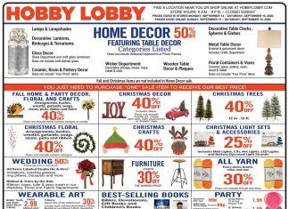 Hobby Lobby Weekly Ad Sep 13– Sep 19, 2020