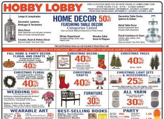 Hobby Lobby Weekly Ad Sep 27– Oct 03, 2020