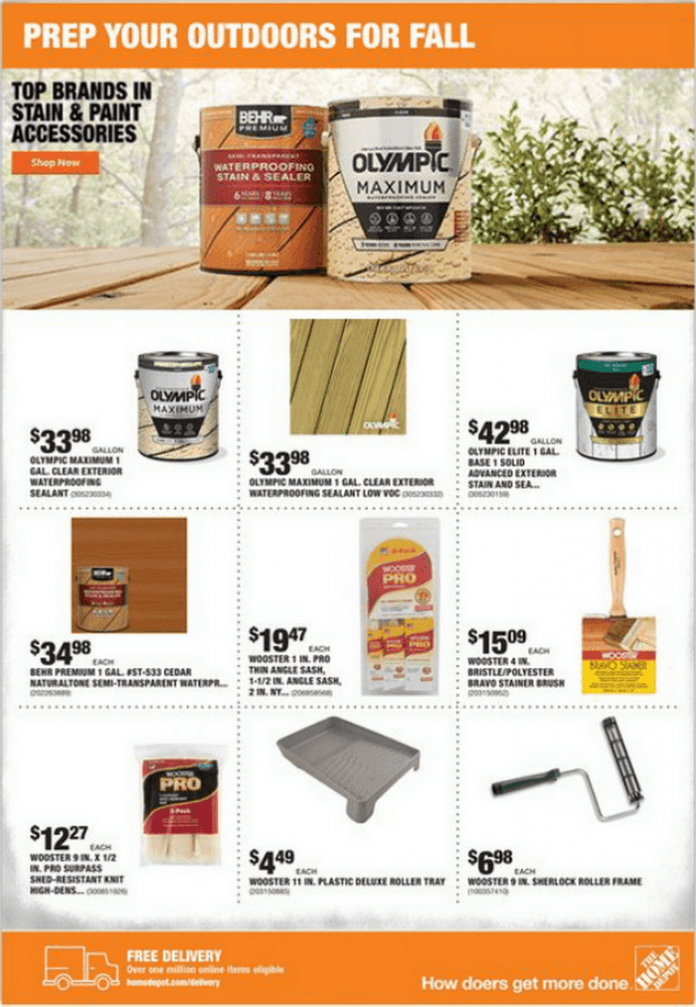 Home Depot Weekly Ad Sep 10 Sep 17, 2020