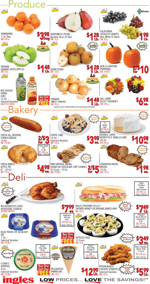 Ingles Weekly Ad Sep 30 – Oct 6, 2020