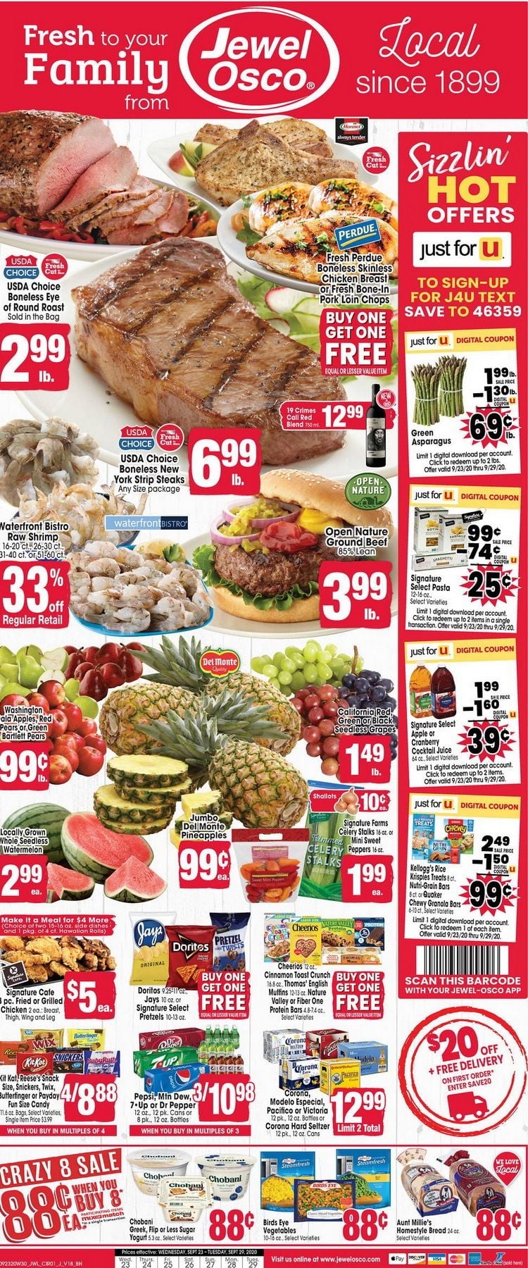 Jewel Osco Weekly Ad Sep 23 Sep 29, 2020