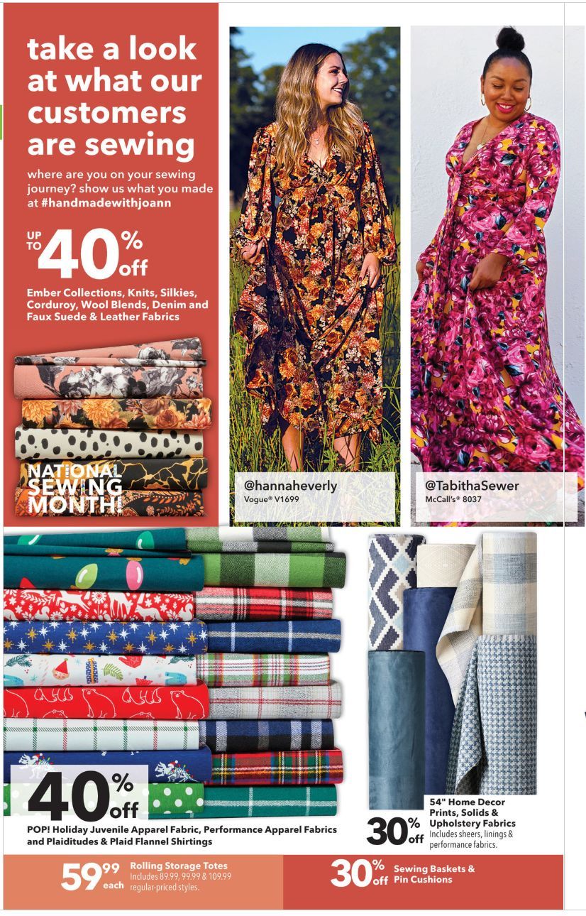 JoAnn Weekly Ad Sep 17 Sep 30, 2020