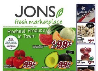 Jons Weekly Ad Sep 02 – Sep 08, 2020