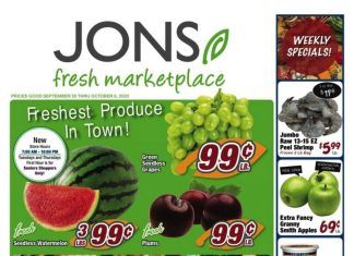 Jons Weekly Ad Sep 30 – Oct 06, 2020