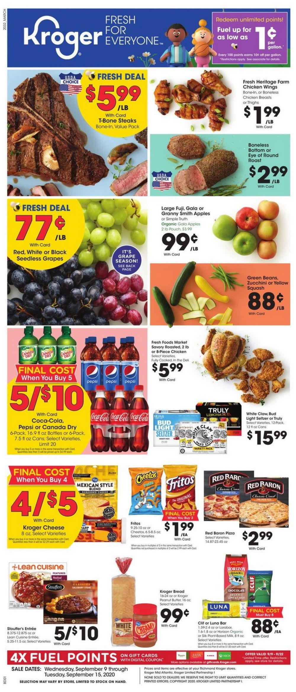 Kroger Weekly Ad Sep 09 Sep 15, 2020