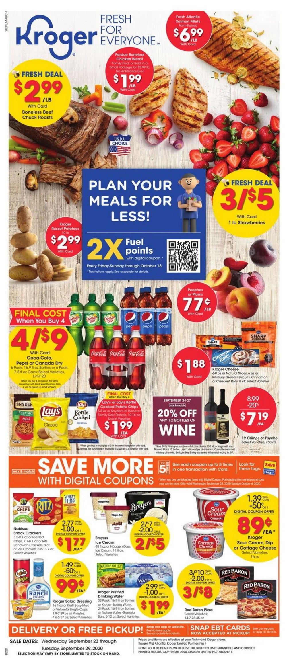 Kroger Weekly Ad Sep 23 Sep 29, 2020