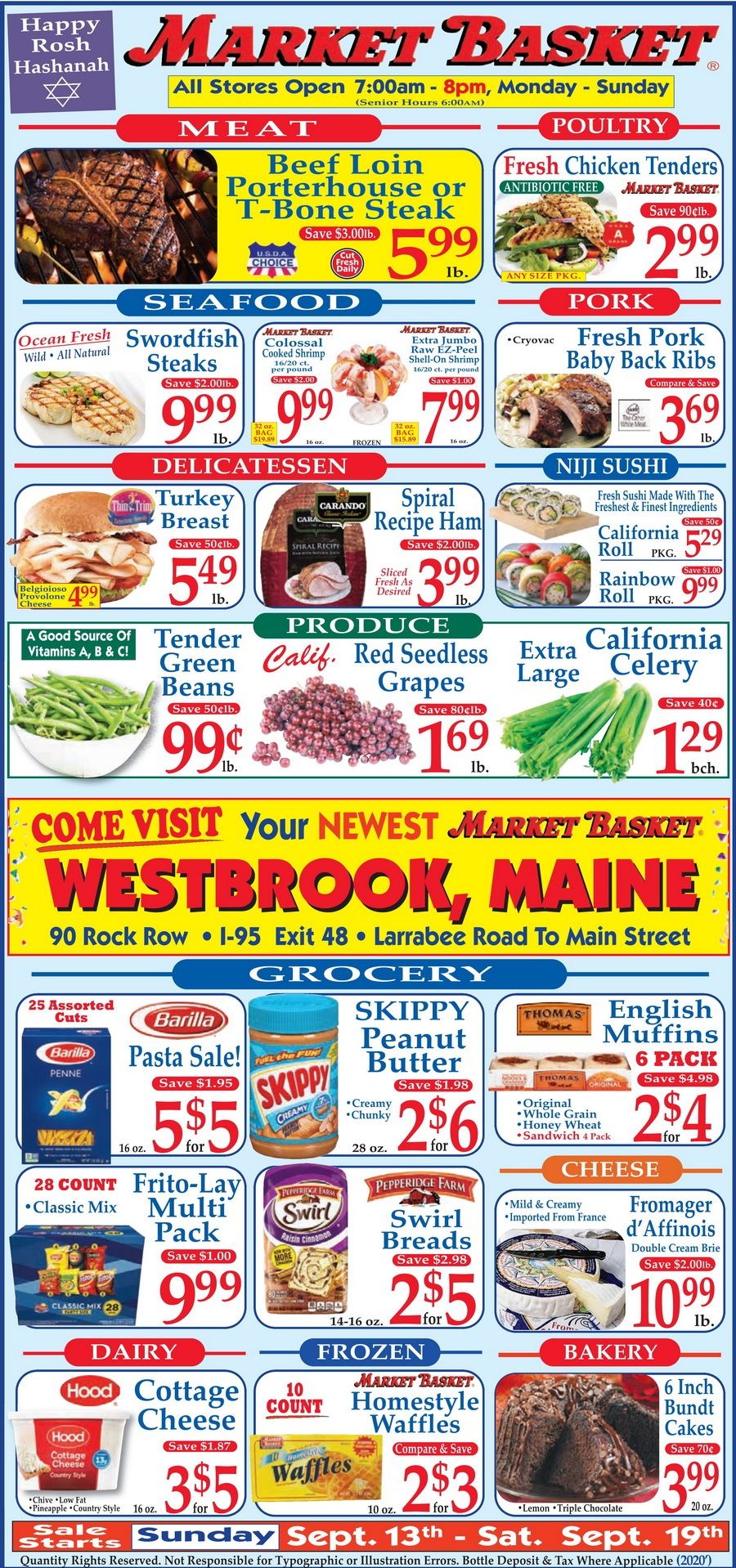 Market Basket Weekly Flyer Sep 13 – Sep 19, 2020
