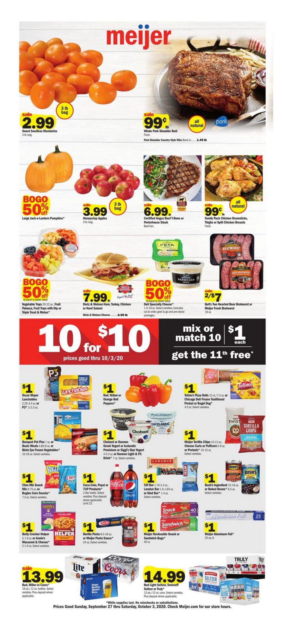 Meijer Weekly Ad Sep 27 Oct 03, 2020