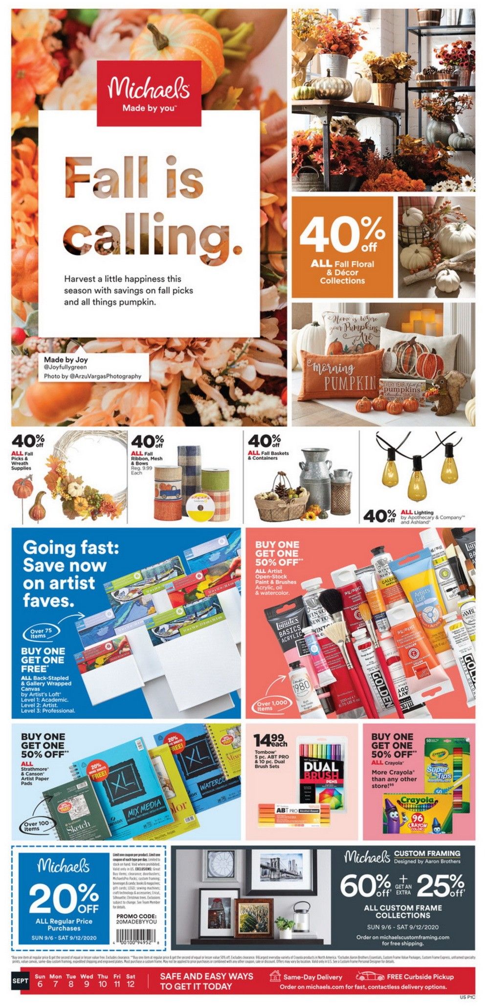 Michaels Weekly Ad Sep 06 Sep 12, 2020