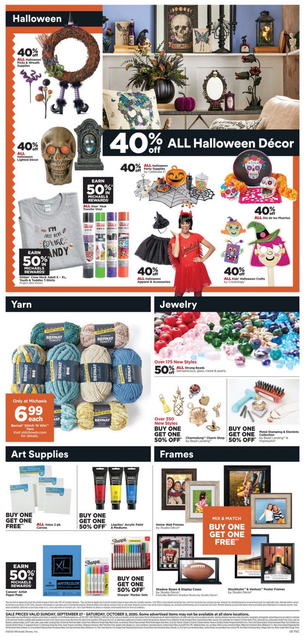 Michaels Weekly Ad Sep 27 Oct 03, 2020