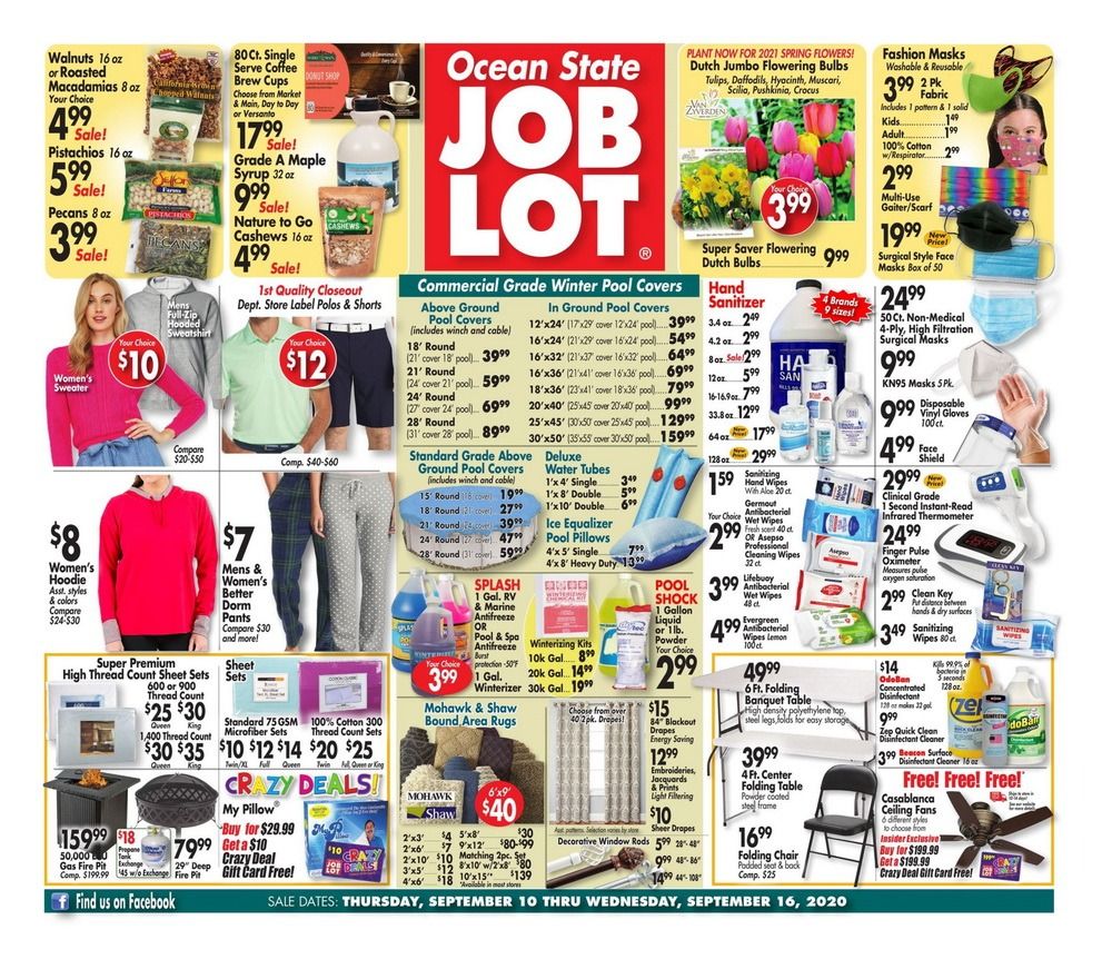 Ocean State Job Lot Weekly Ad Sep 10 - Sep 16, 2020