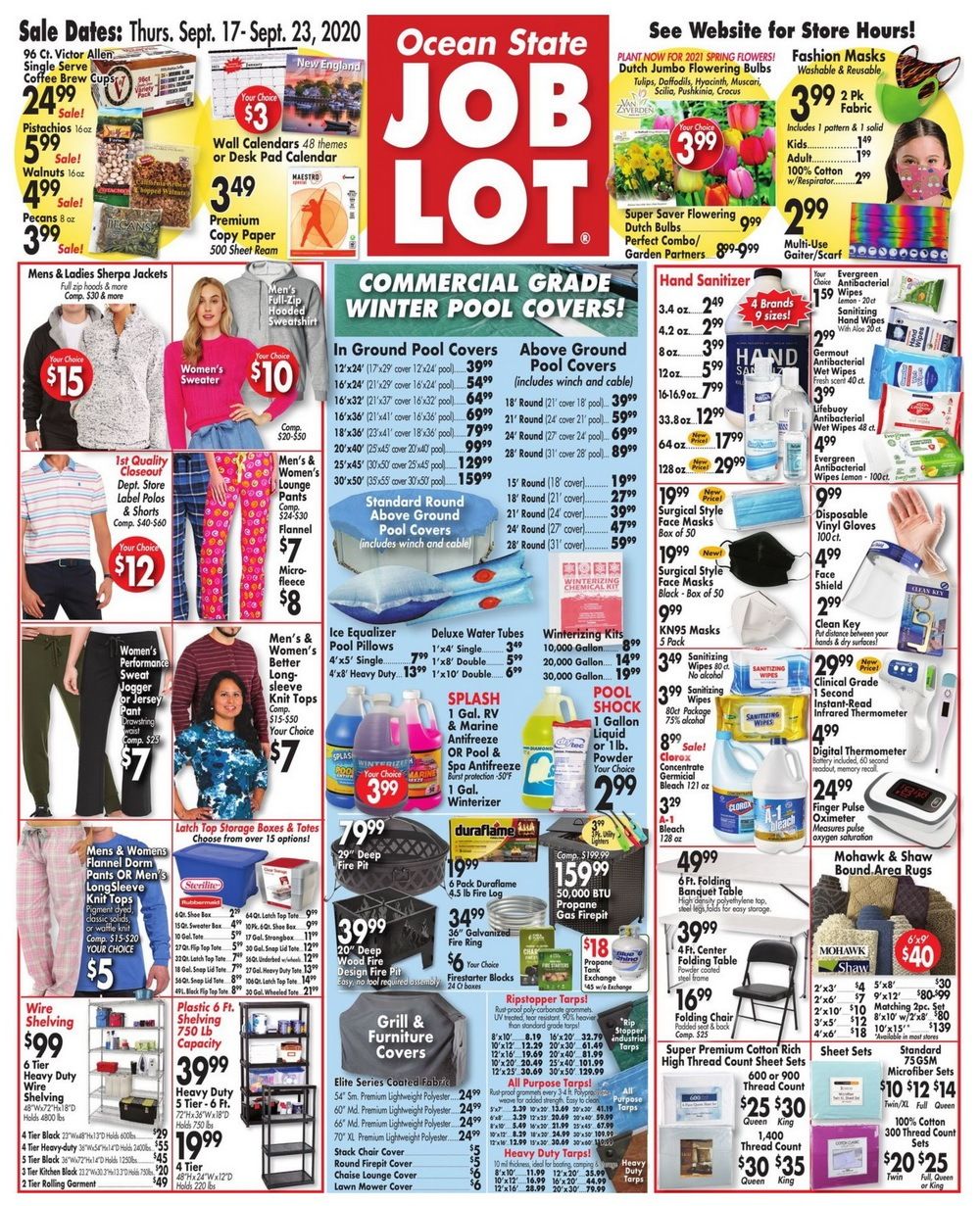 Ocean State Job Lot Weekly Ad Sep 17 Sep 23, 2020