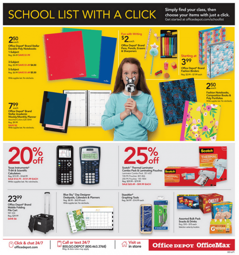 Office Depot Weekly Ad Sep 06 Sep 12, 2020
