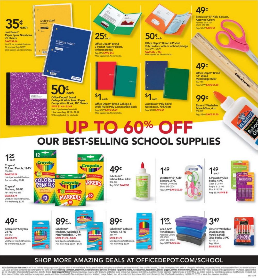 Office Depot Weekly Ad Sep 27 Oct 03, 2020