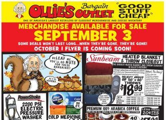 Ollie’s Weekly Ad Sep 03 – Sep 09, 2020