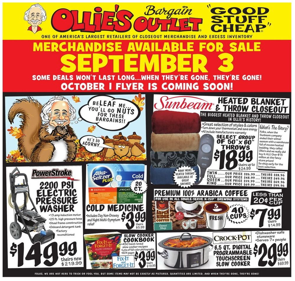 Ollie's Weekly Ad Sep 03 Sep 09, 2020