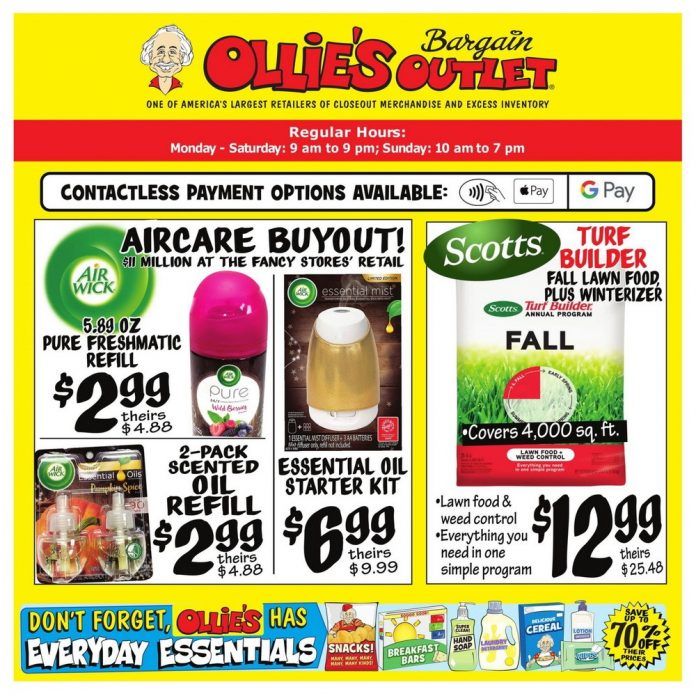 Ollie's Weekly Ad Sep 09 Sep 16, 2020