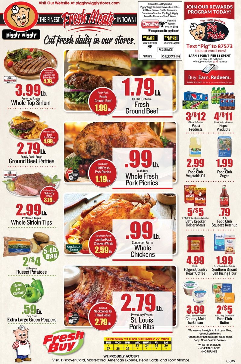 Piggly Wiggly Weekly Ad Sep 23 Sep 29, 2020