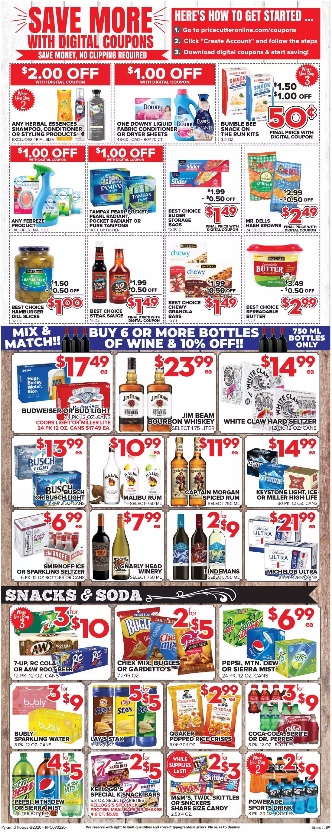 Price Cutter Weekly Ad Sep 02 Sep 08, 2020