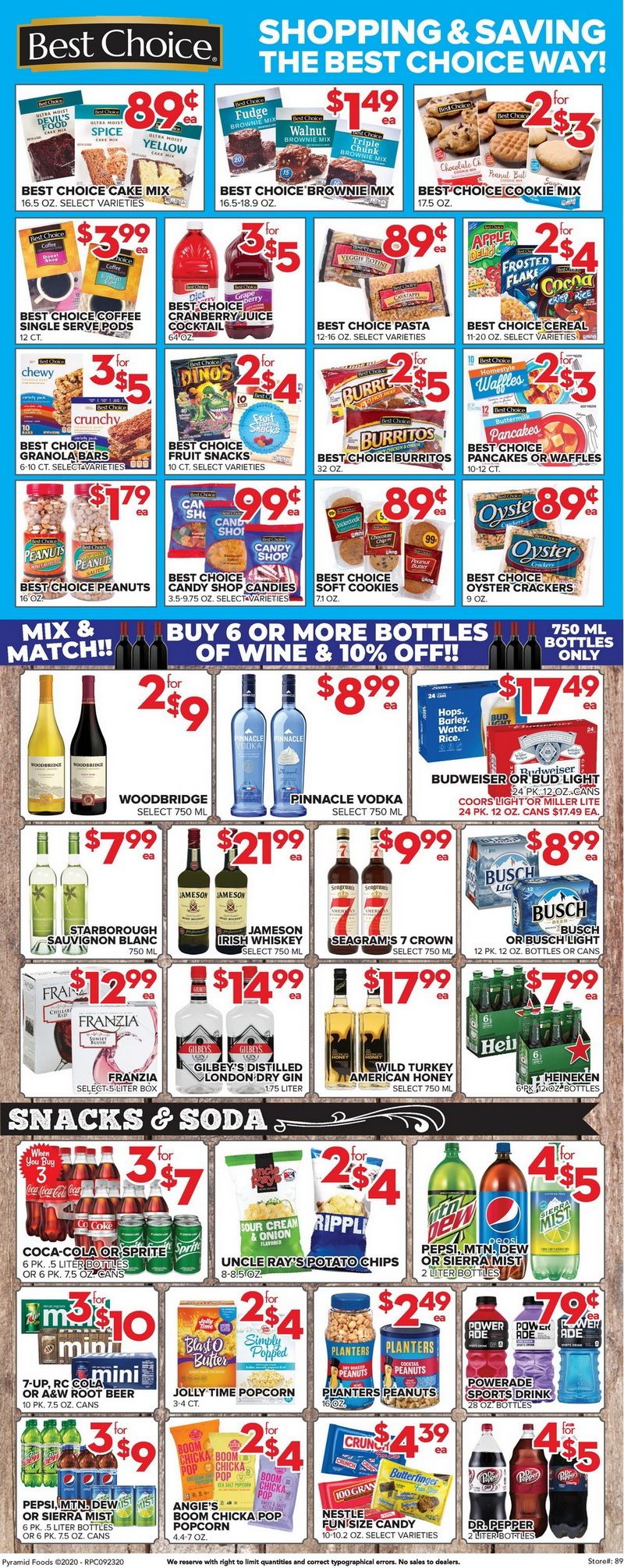 Price Cutter Weekly Ad Sep 23 Sep 29, 2020