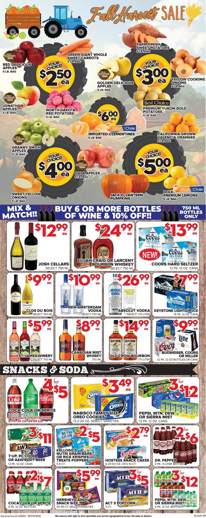 Price Cutter Weekly Ad Sep 30 Oct 06, 2020