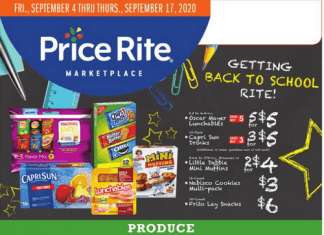 Price Rite Weekly Ad Sep 4 – Sep 17, 2020