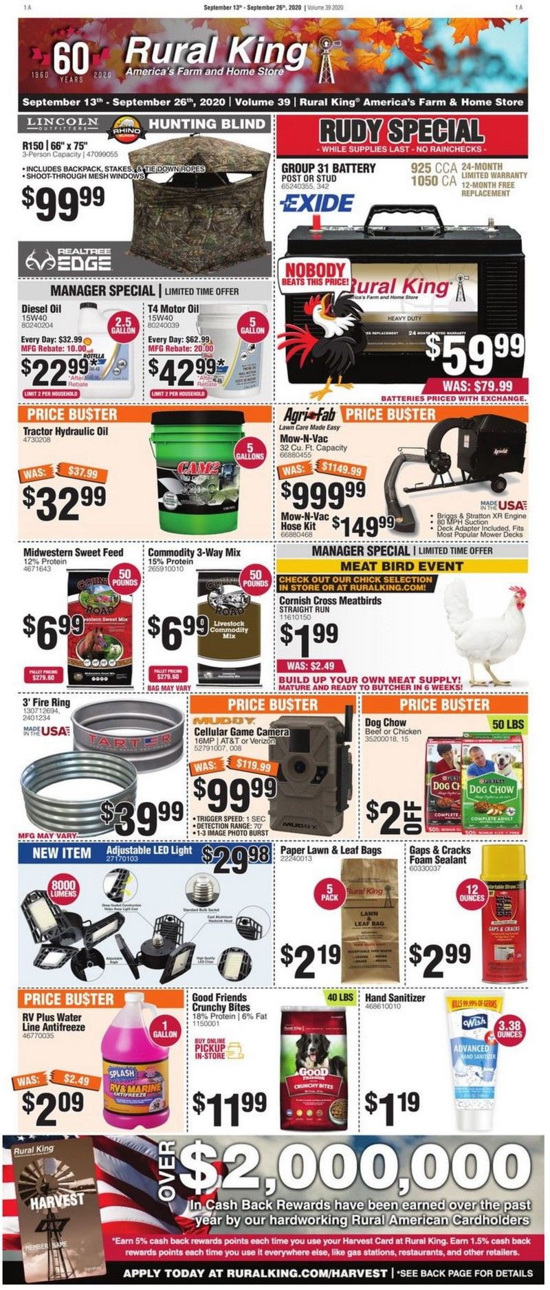 Rural King Weekly Ad Sep 13 Sep 26, 2020