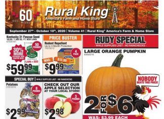 Rural King Weekly Ad Sep 27 – Oct 10, 2020