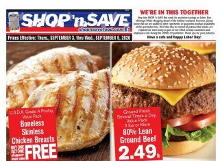 SHOP ‘n SAVE Weekly Ad Sep 03 – Sep 09, 2020
