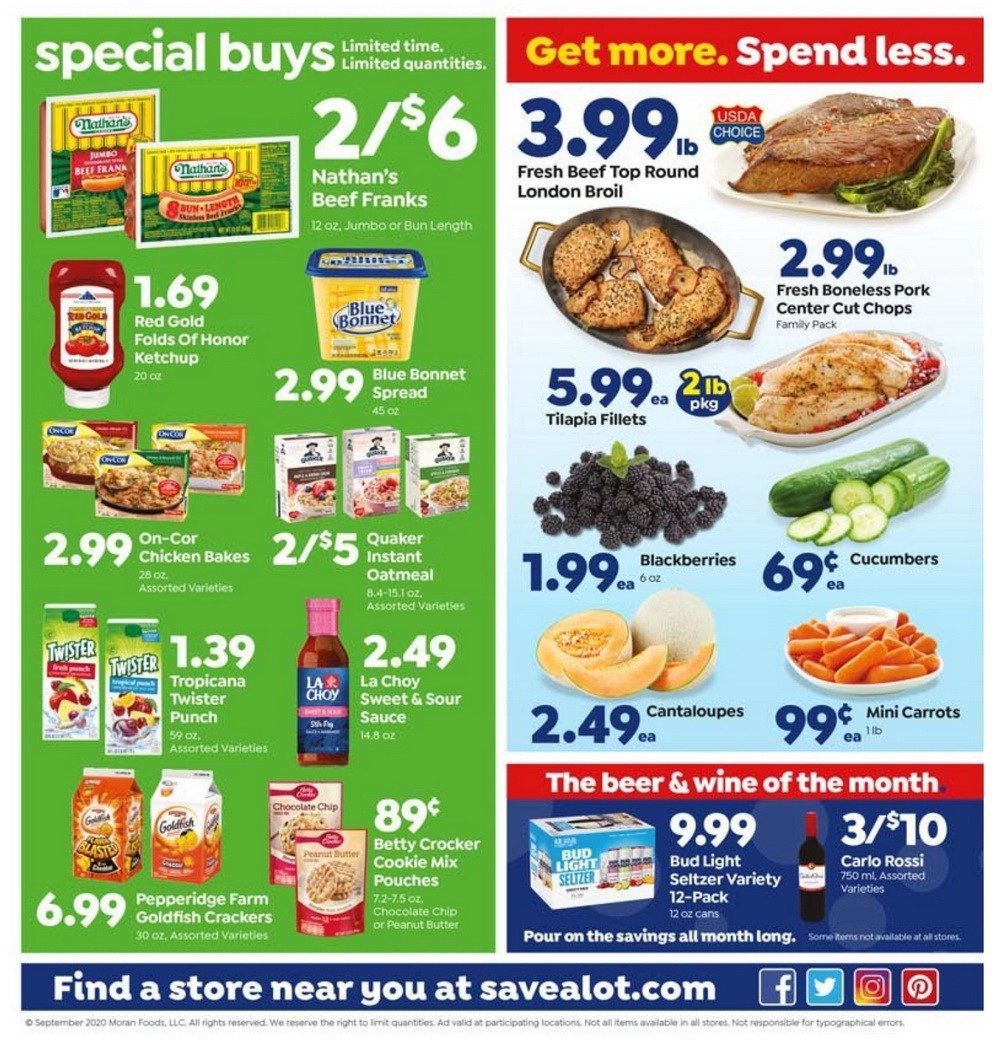 Save A Lot Weekly Ad Sep 16 – Sep 22, 2020