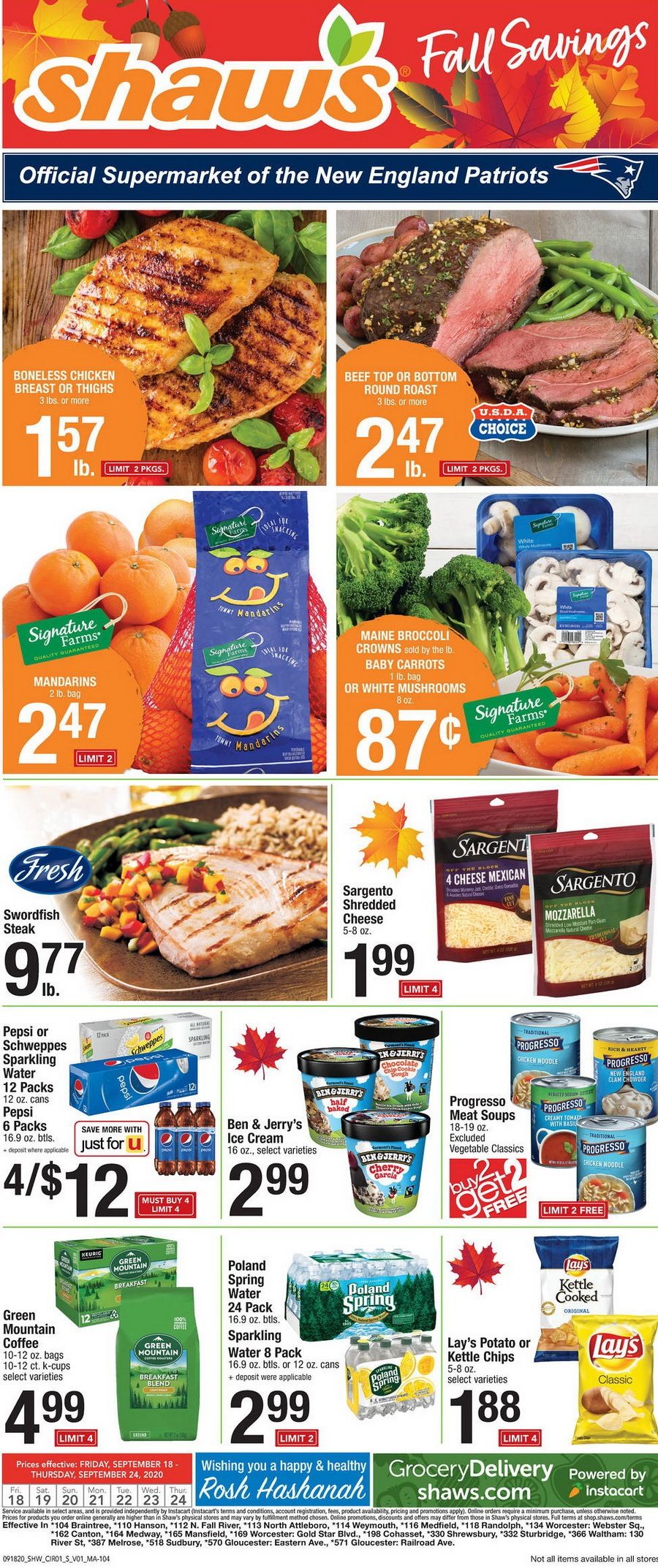 Shaw's Weekly Ad Sep 18 Sep 24, 2020