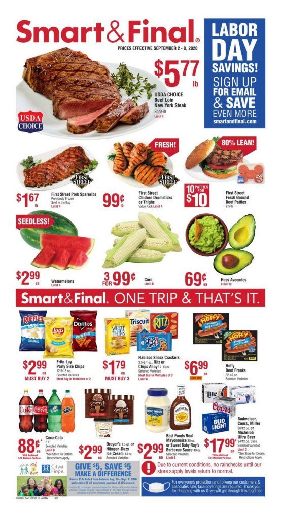 Smart & Final Weekly Ad Sep 09 Sep 15, 2020