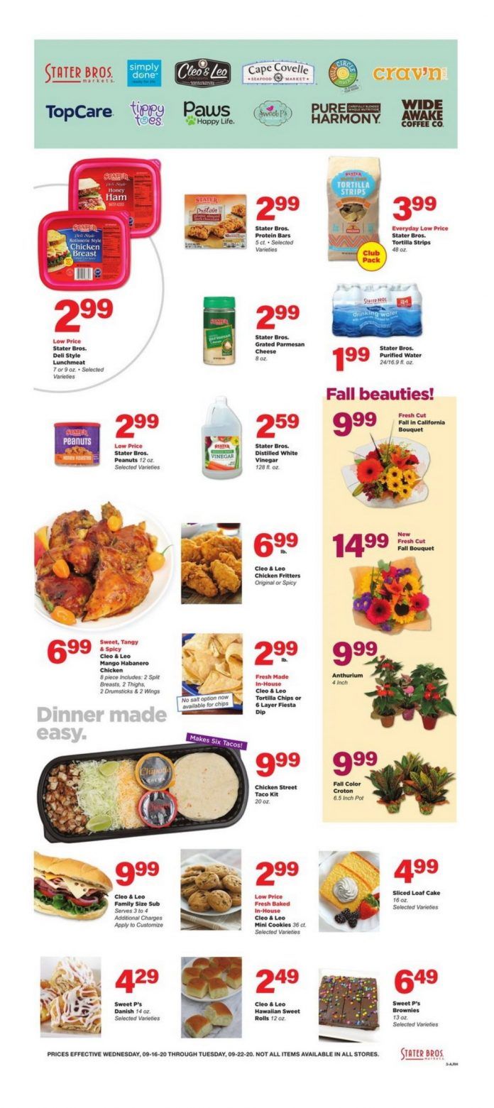 Stater Bros Weekly Ad Sep 16 Sep 22, 2020