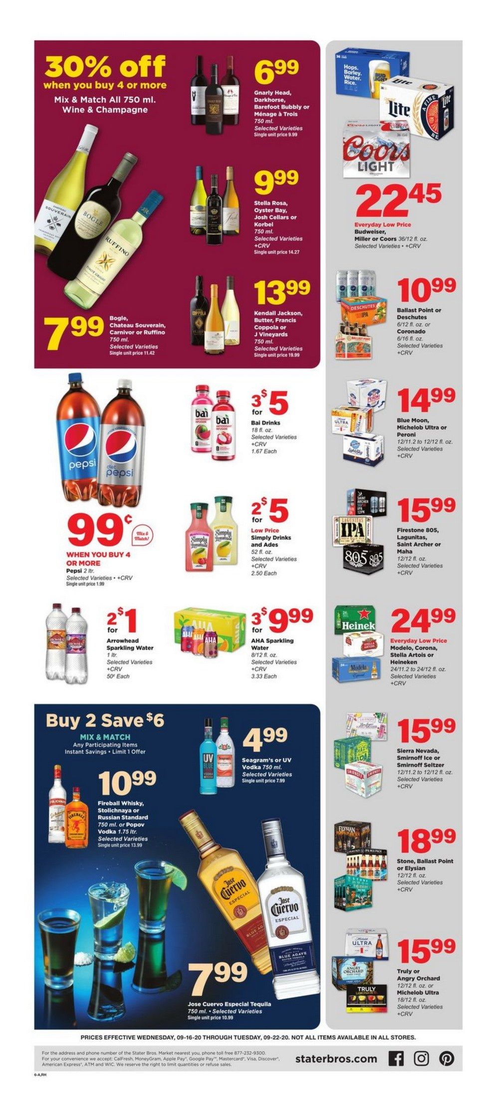 Stater Bros Weekly Ad Sep 16 Sep 22, 2020