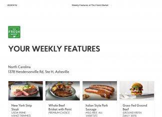 The Fresh Market Weekly Specials Sep 16 – Sep 22, 2020